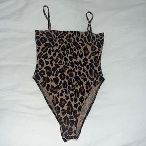 Boohoo leopard bodysuit